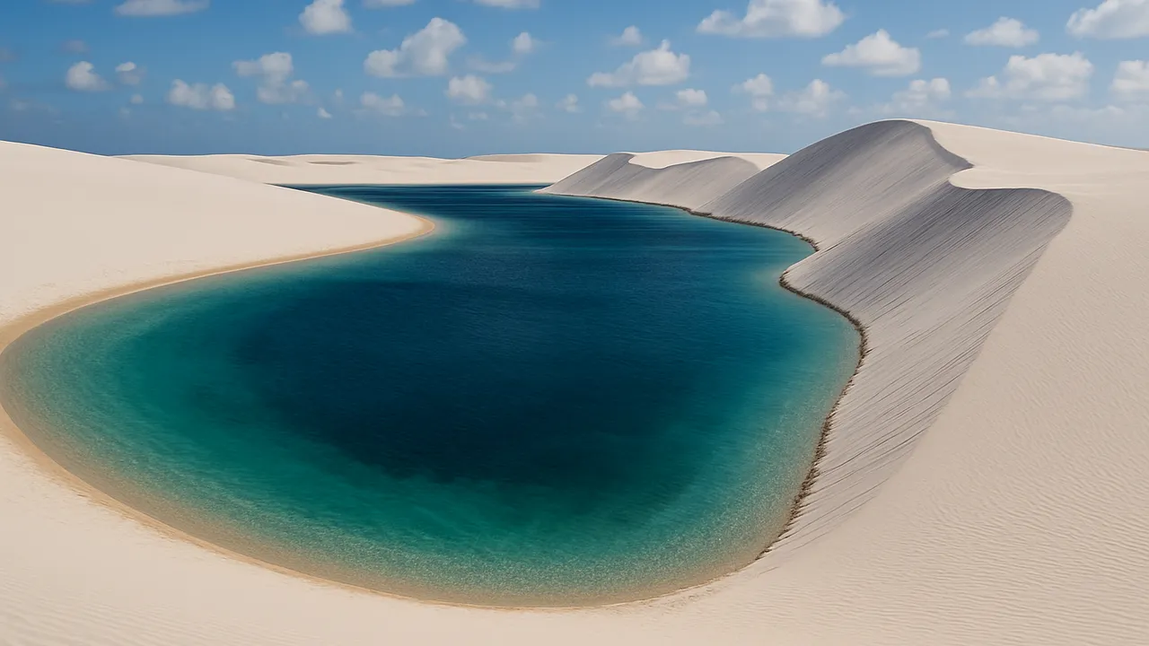 Lagoa Bonita nos Lençóis Maranhenses